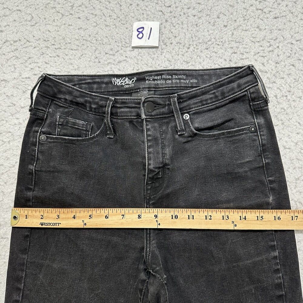 Mossimo Denim Women's 6 (28x27) Regular Highest Rise Skinny Jeans Power Stretch - Picture 11 of 13